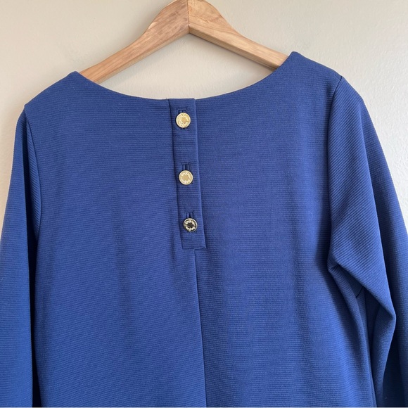 LILLY PULITZER Navy Charlene Shift Dress Size Large - Picture 6 of 8